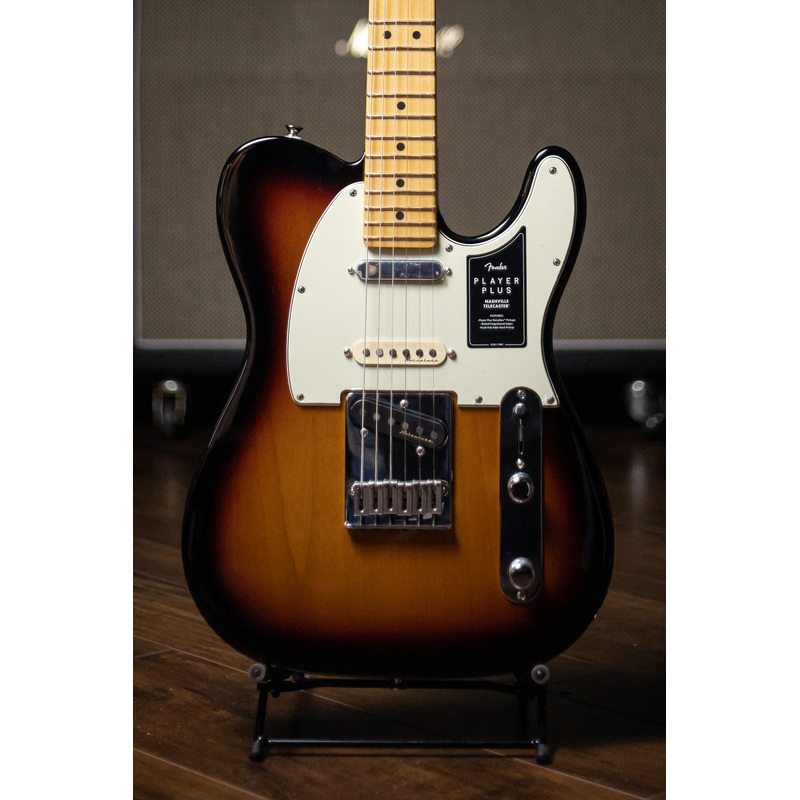 Fender Player Plus Nashville Telecaster Electric Guitar - 3 Tone Sunburst
