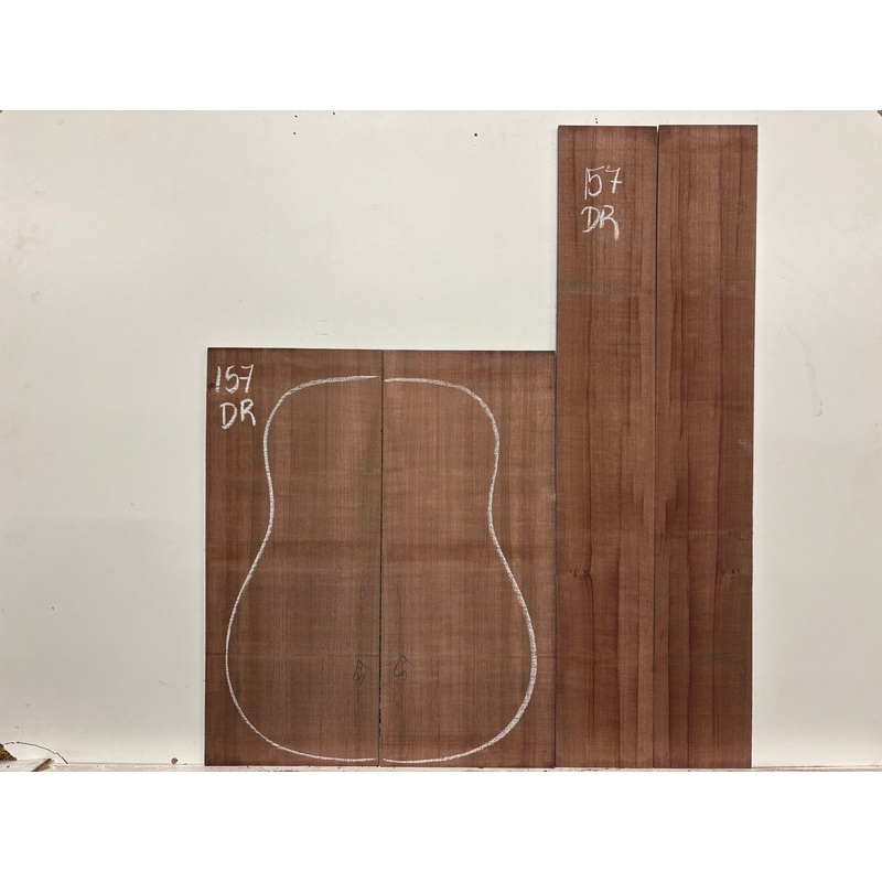 Purpleheart Dreadnought Guitar Back & Side Set #157