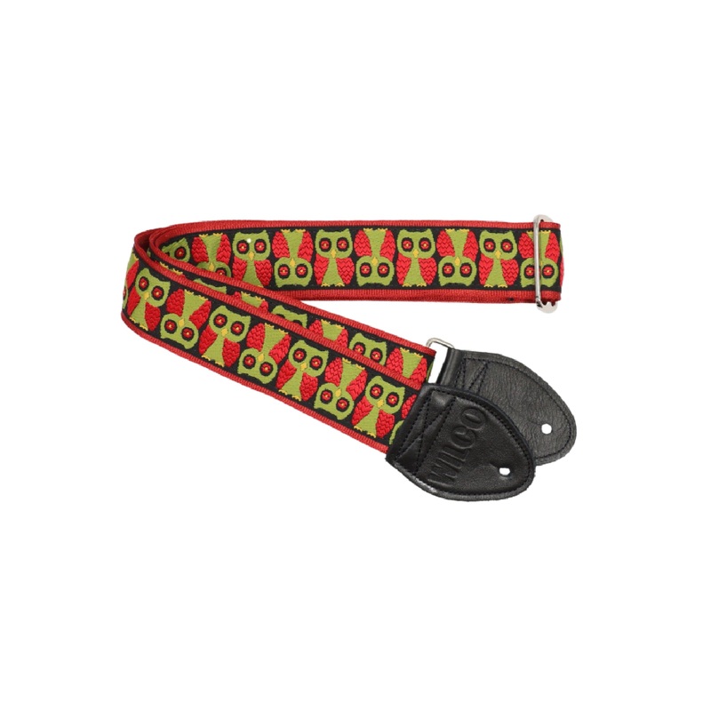 Souldier Guitar Strap Wilco Signature Owls, Red