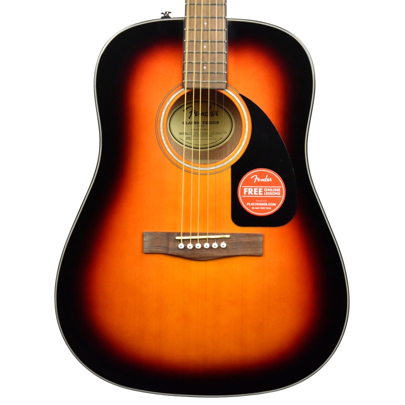 Fender CD-60 Dreadnought V3 Acoustic Guitar in Sunburst w/Hardshell Case IPS260101789