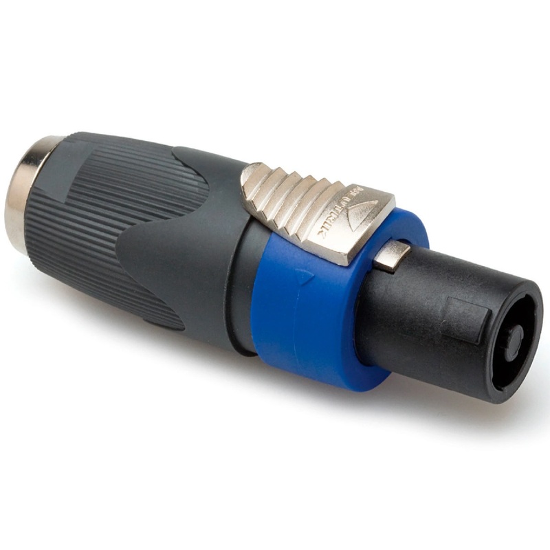 Hosa NA4LJX Neutrik Speaker Adaptor 1/4 in TS to speakON (Loc:1Q)