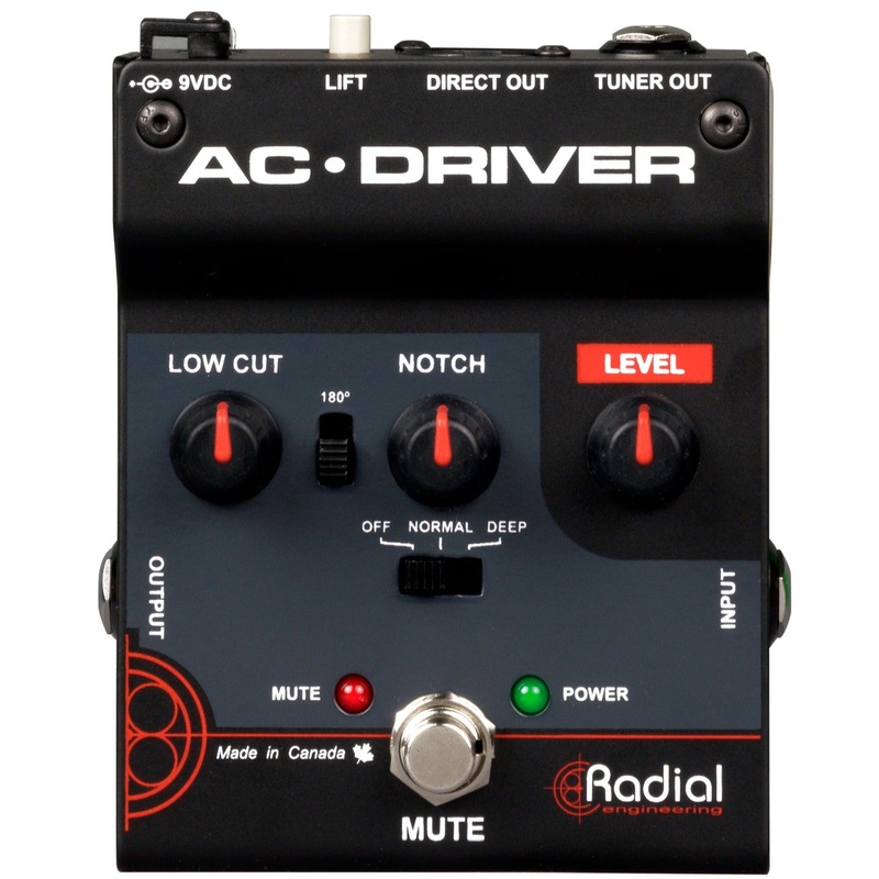 Radial Engineer R8007322 AC Driver - Acoustic Preamp DI w/ Low Cut and Notch Filter