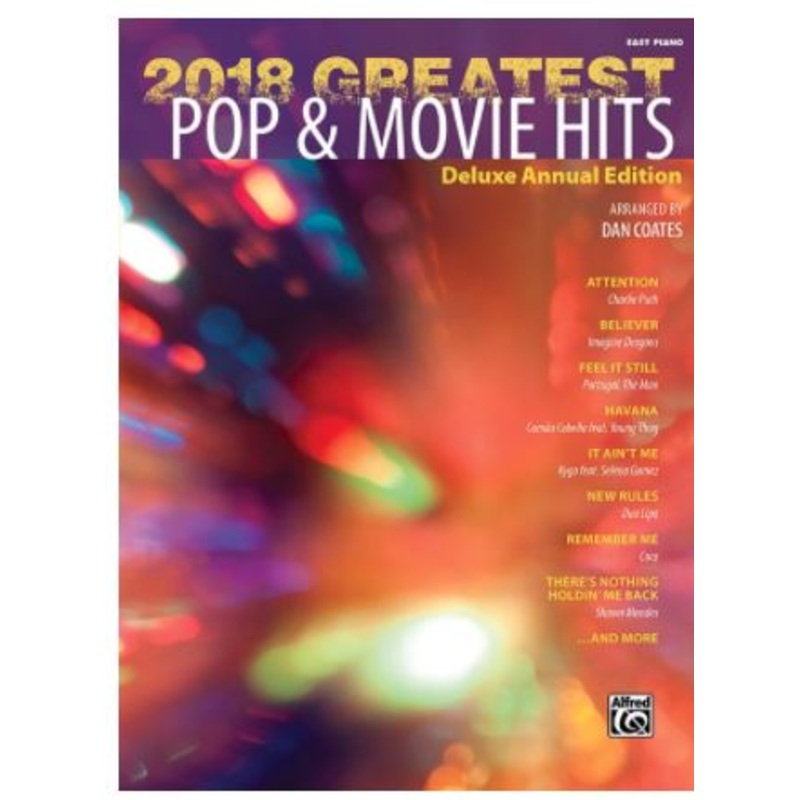 2018 Greatest Pop 7 Movie Hits - Easy Piano