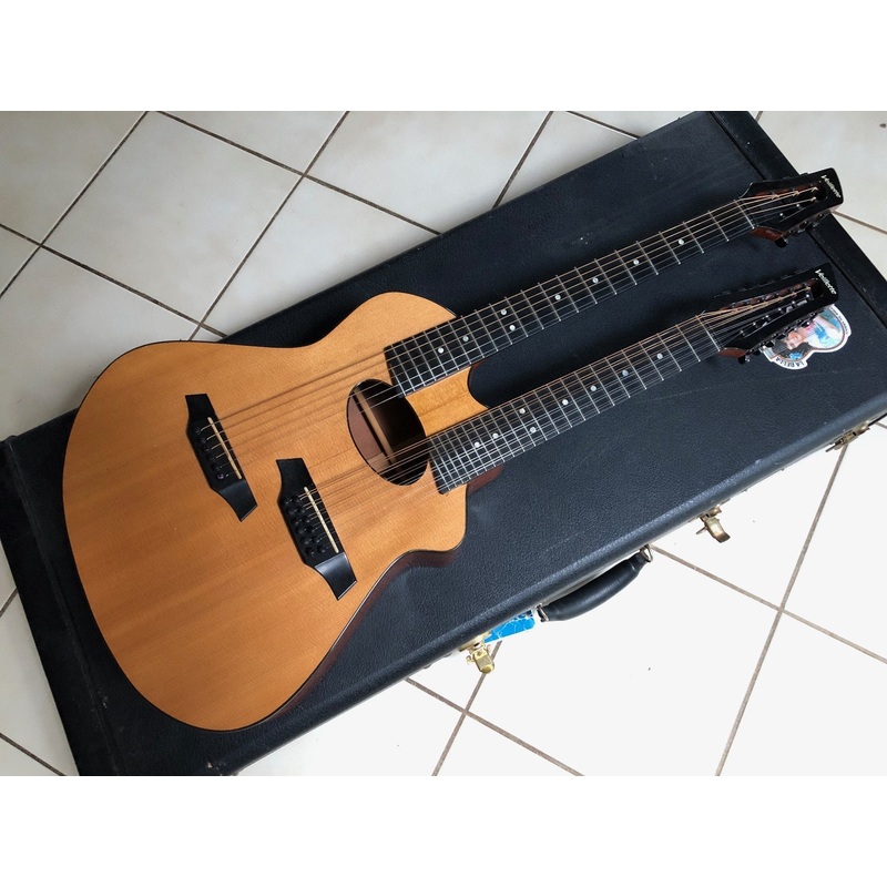 2011 Veillette Double Neck Acoustic Guitar w/Flight Case