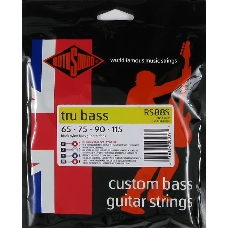Rotosound RS88S Tru Bass 88 Short Scale Standard Bass Strings 65-115 *Free Shipping in the USA*