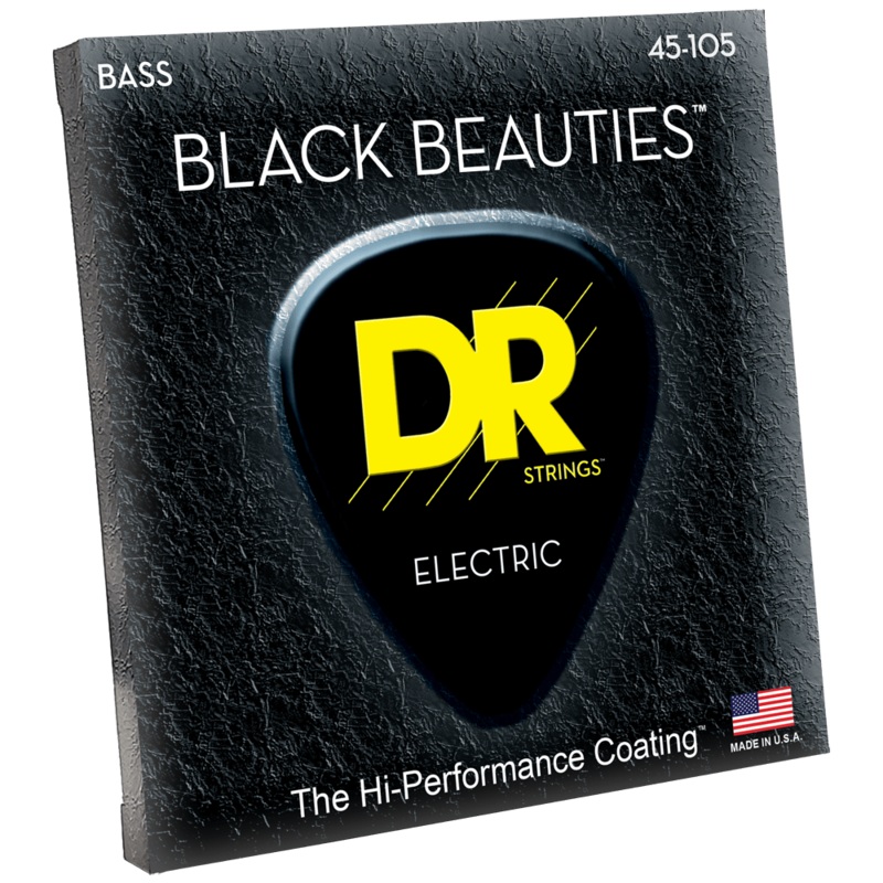 DR Strings Black Beauties BKB-45 Medium Bass Strings 45-105