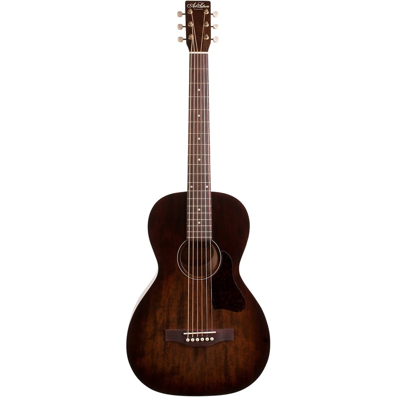 Art & Lutherie 045549 Roadhouse Bourbon Burst Parlor Acoustic Guitar MADE In CANADA - Pre Owned