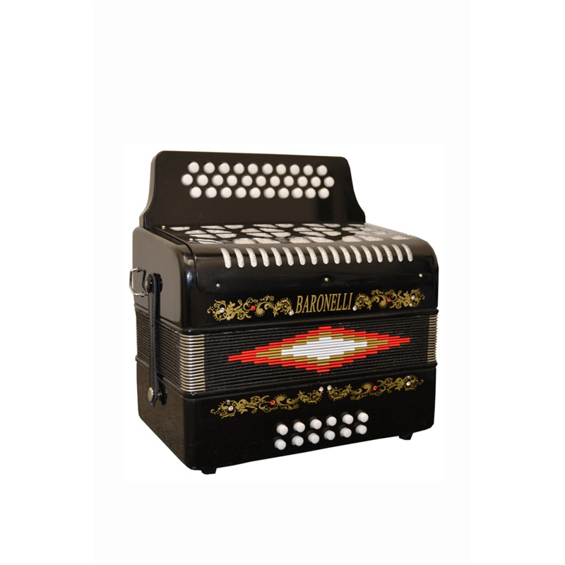 BARONELLI USA AC3112G Full Size 31 Button Accordion Black