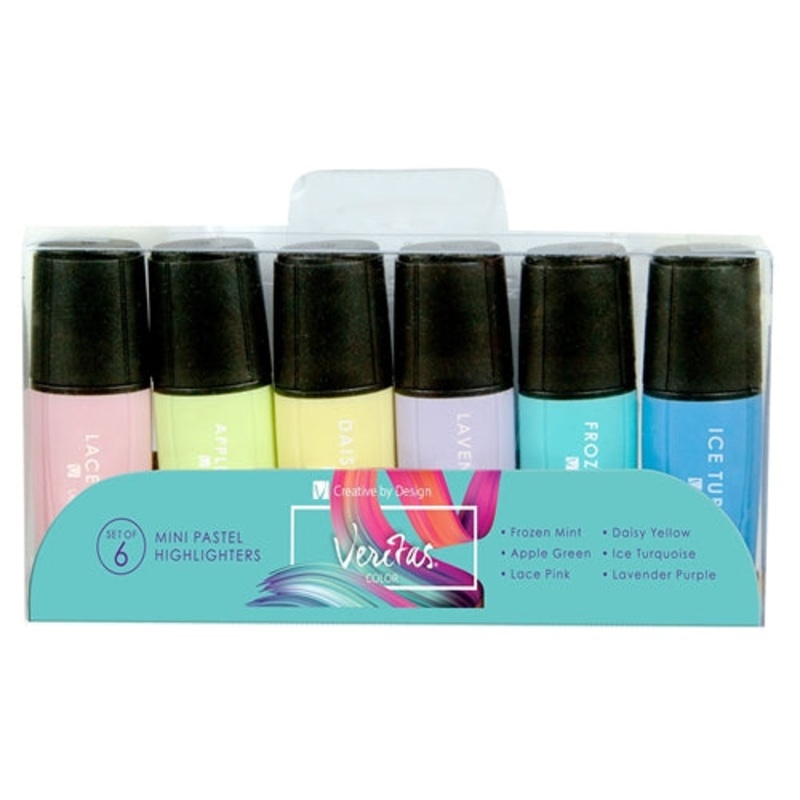 Veritas Mini Pastel Highlighter Set Of 6