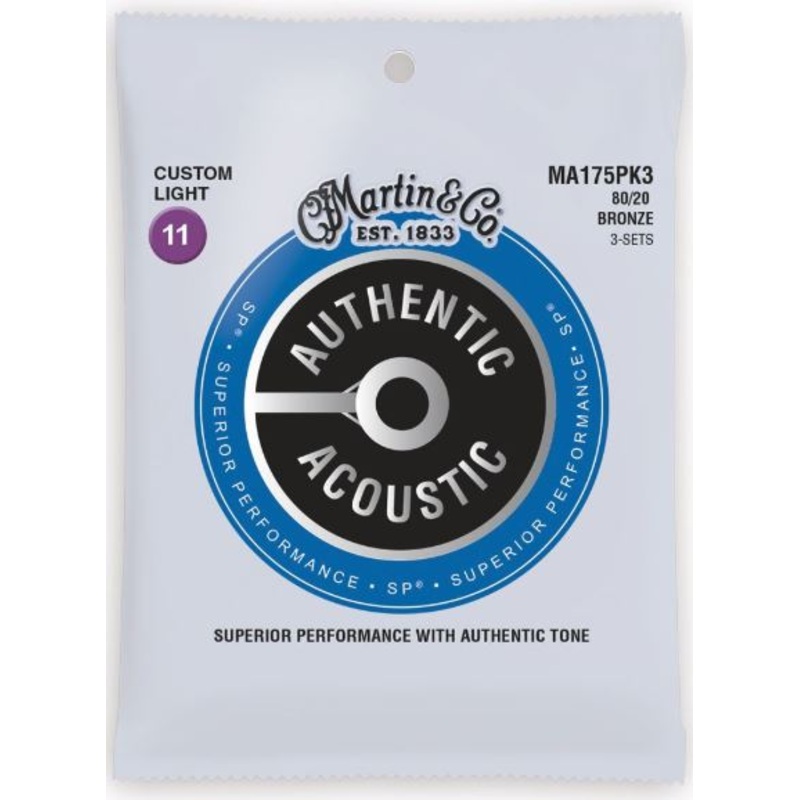 3 Pack Martin Authentic Acoustic SP Bronze