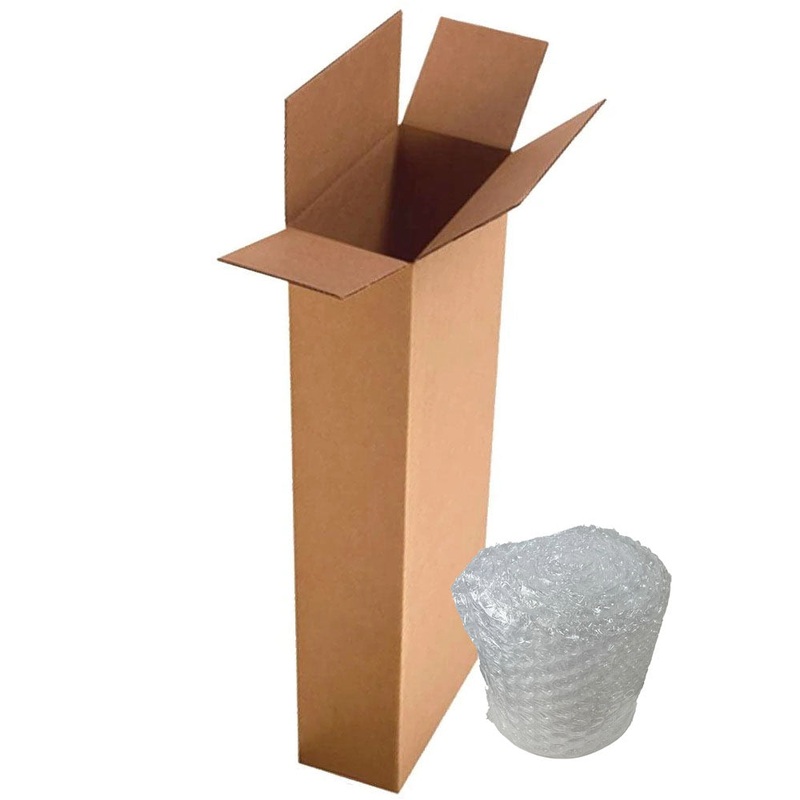 Easy Music Center GSB20850-BW25 Shipping Box Bundle for Acoustic Guitar, 20" x 8" x 50"