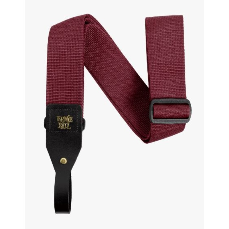 Ernie Ball Polypro Burgundy Acoustic Guitar Strap