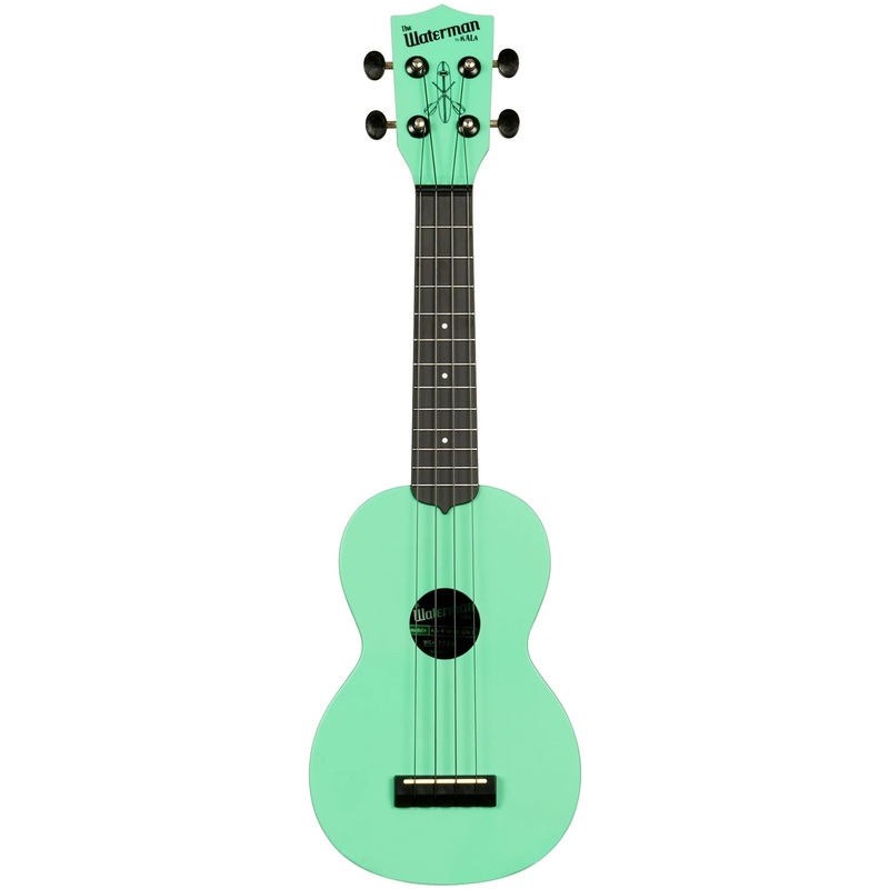 KALA KA-R-WMS-GN-S Soprano Recycled Waterman Ukulele, Sea Foam Green