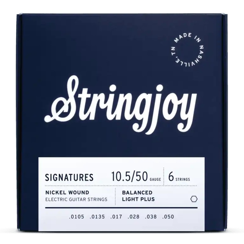 Stringjoy Signatures | Balanced Light Plus Gauge (10.5-50) Nickel Wound Electric Guitar Strings