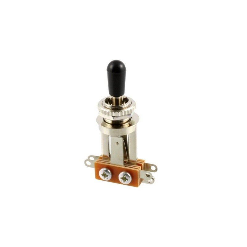Straight Long 3-way Toggle Switch with Black Tip