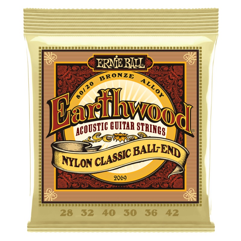 Ernie Ball Earthwood Folk Nylon, 28-42 Gauge