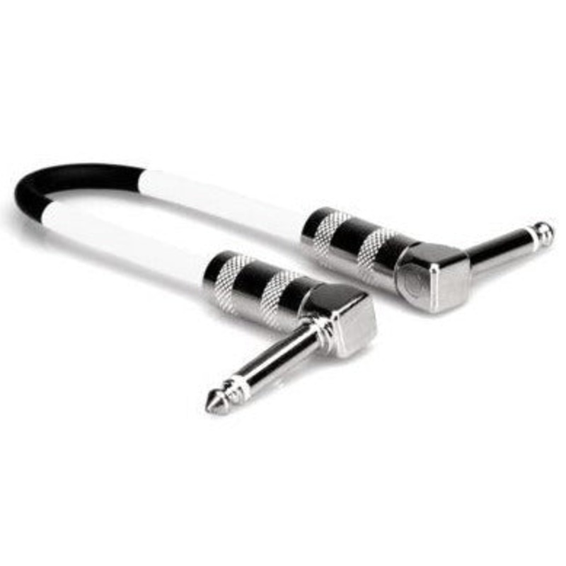 Hosa CPE-112 Guitar Patch Cable, Hosa Right-angle to Same, 12 in (Loc:4M)