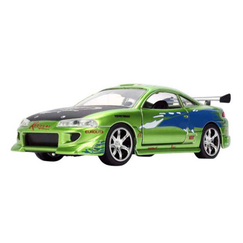 Jada 1:32 Fast & Furious Brians 1995 Mitsubishi Eclipse Anniversary Diecast Car