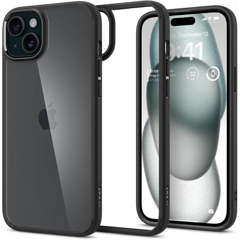Spigen Apple iPhone 15 Plus Ultra Hybrid Case - Black