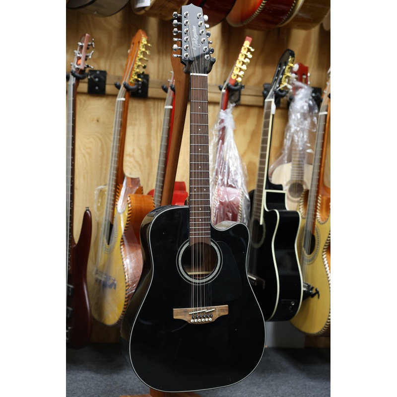 Used Takamine GD30CE-12 BLK 12-String Electro-Acoustic Guitar Black