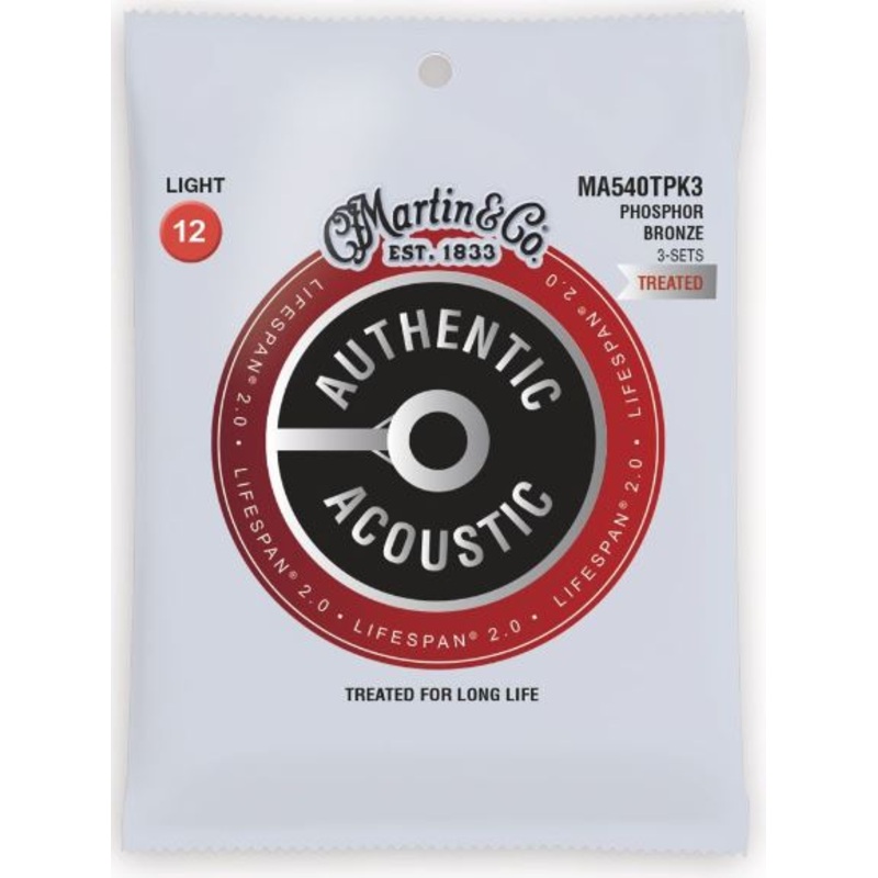 3 Pack Martin Authentic Acoustic SP Treated Phos