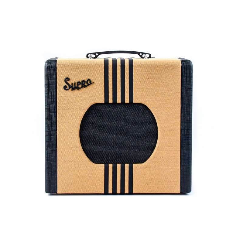 Supro Delta King 10 Tweed Black