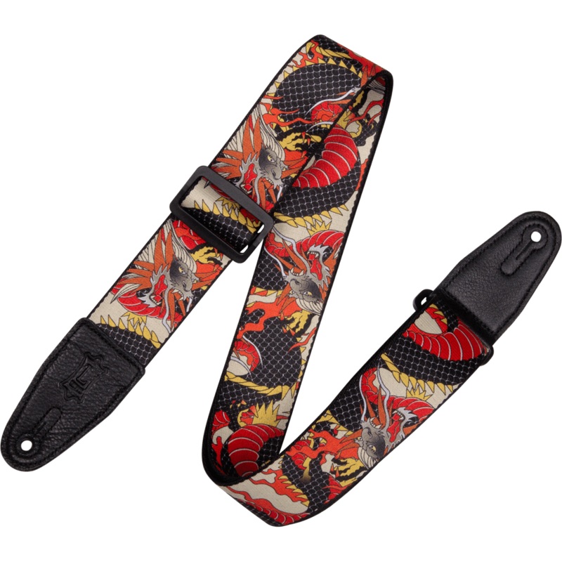 Levy's MPD2-123 2" Polyester Guitar Strap Japanese Traditional Dragon