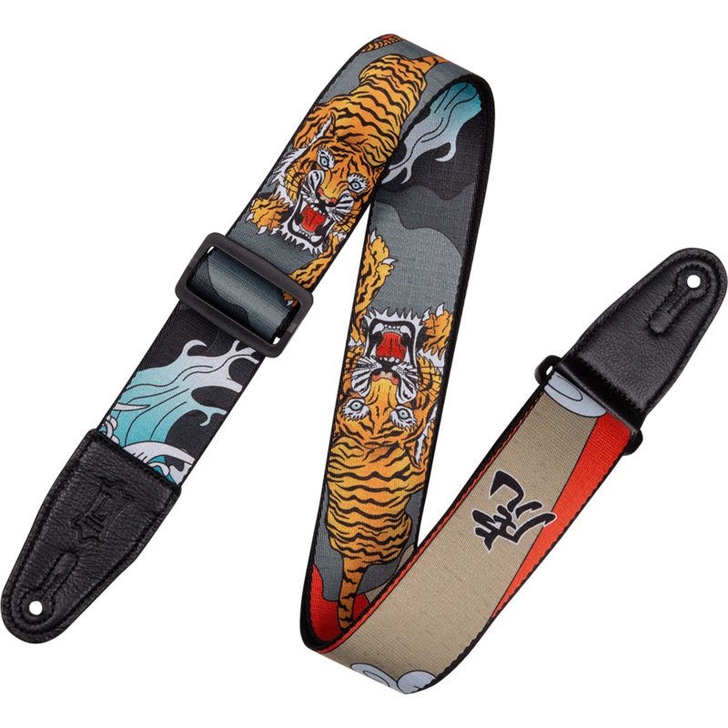 Levy's MPD2-124 2" Polyester Guitar Strap Japanese Traditional Tiger