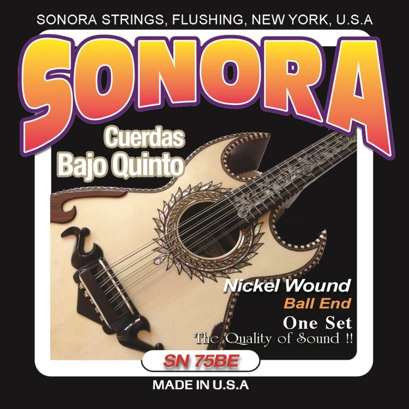 Sonora SN-75BE Bajo Quinto Strings - Nickel Ball End