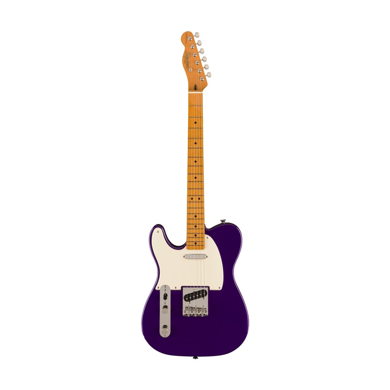 Squier FSR Classic Vibe 50s Telecaster Left-Handed Electric Guitar, Maple FB, Purple Metallic