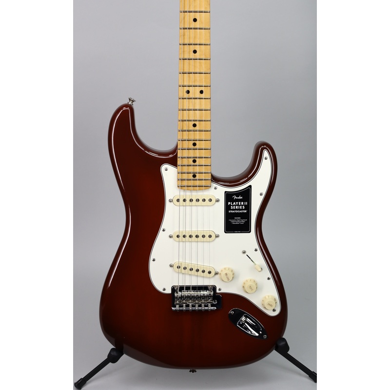 Case Bundle Fender Player II Stratocaster Chambered Mahogany Transparent Mocha Burst + Fender Classic Series Hardshell Case Black