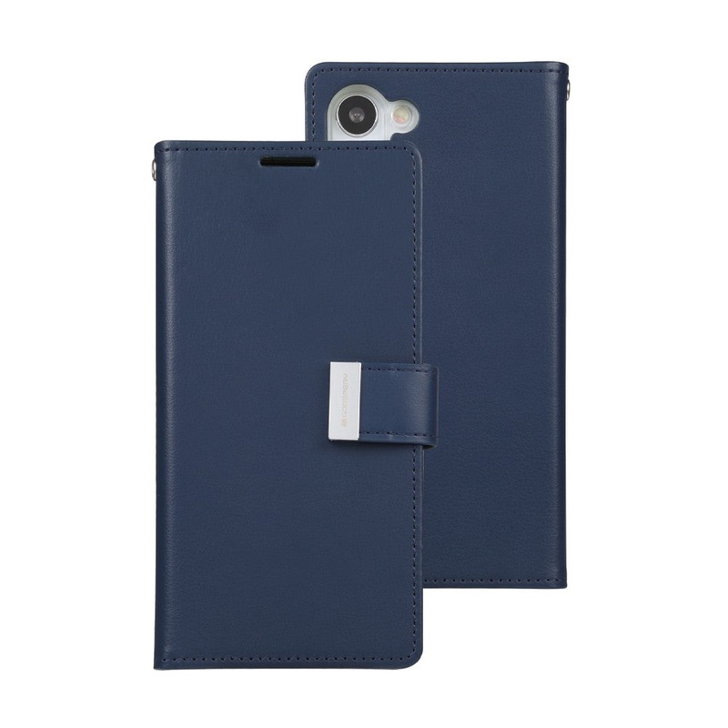 Goospery Rich Diary Case for Samsung Galaxy S23 - Navy