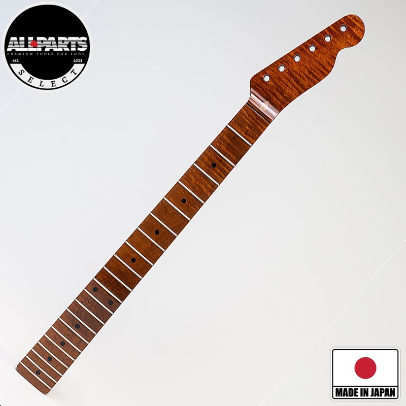 Allparts Select "Licensed by Fender" AAA+ Roasted Flame Maple "VIN-MOD" Replacement Neck for Telecaster - Nitro Finish