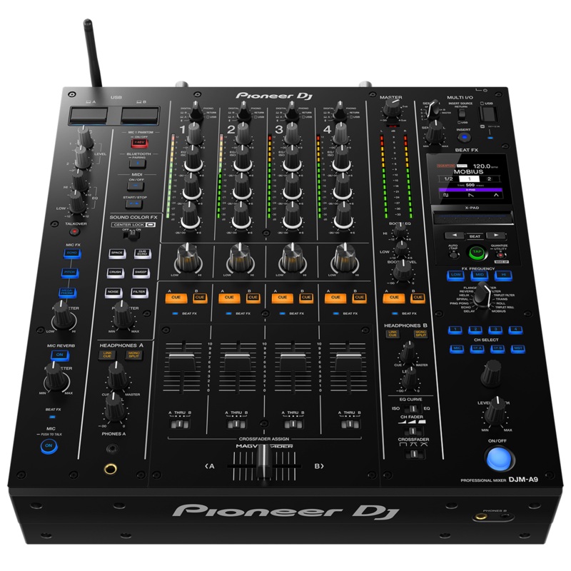 Pioneer DJ DJM-A9 4-Channel Professional DJ Mixer, Black