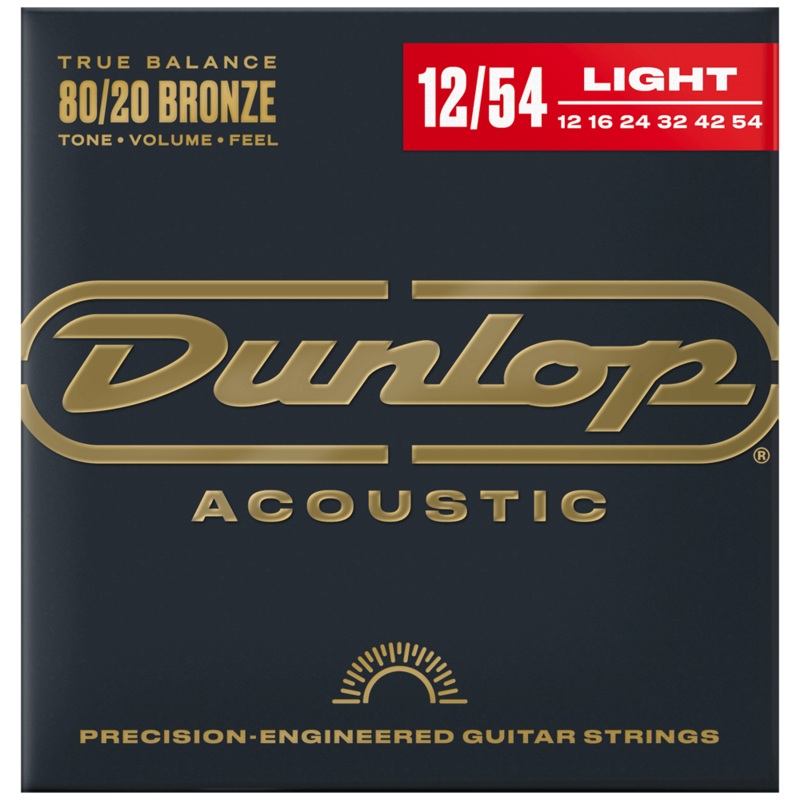 Dunlop Acoustic 80/20 Guitar Strings 12-54, DAB1254