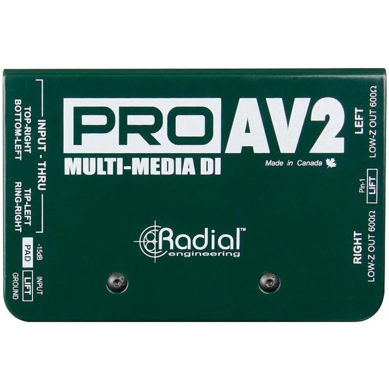 Radial Engineering R8001115 ProAV2 Stereo DI