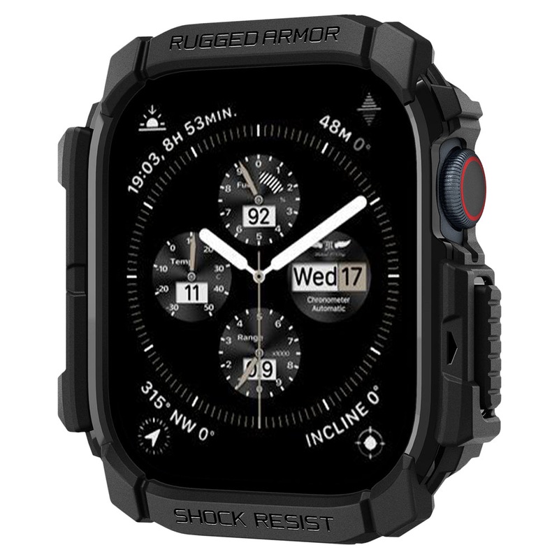Spigen Apple Watch 42mm Rugged Armor Case (Black)