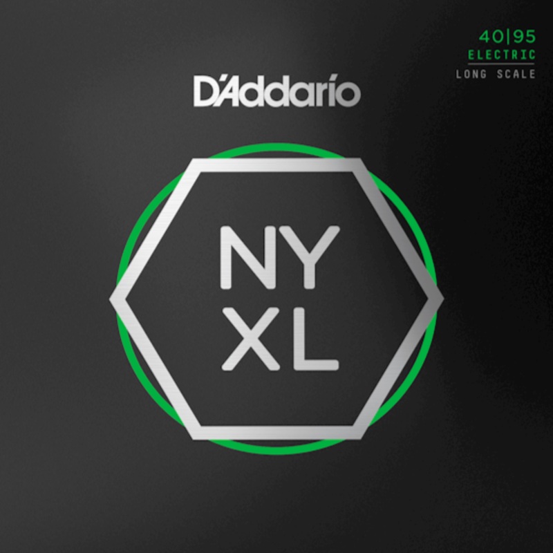 D'Addario NYXL4095 Nickel Wound Bass Guitar Strings, Super Light, 40-95, Long Scale