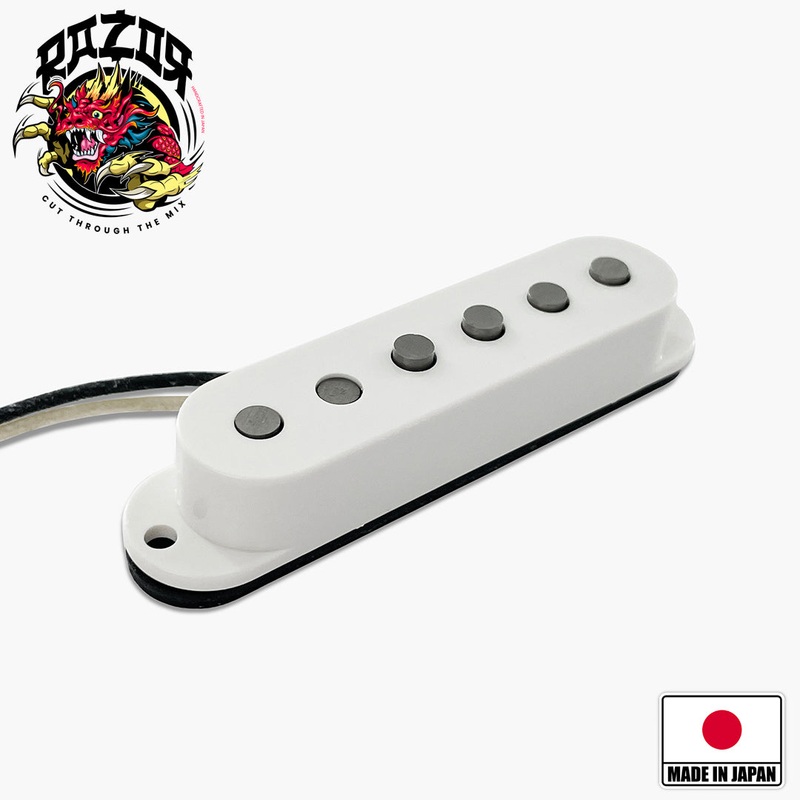 Razor Spmn Super Moon Neck Pickup For Stratocaster - White
