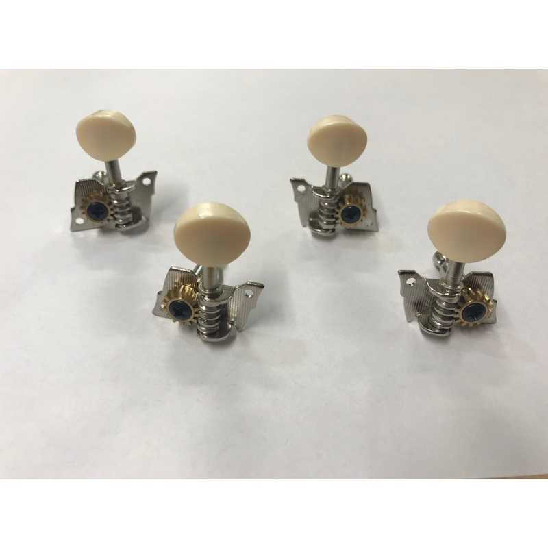 Ukulele Machine Heads Guitar Type w white Button