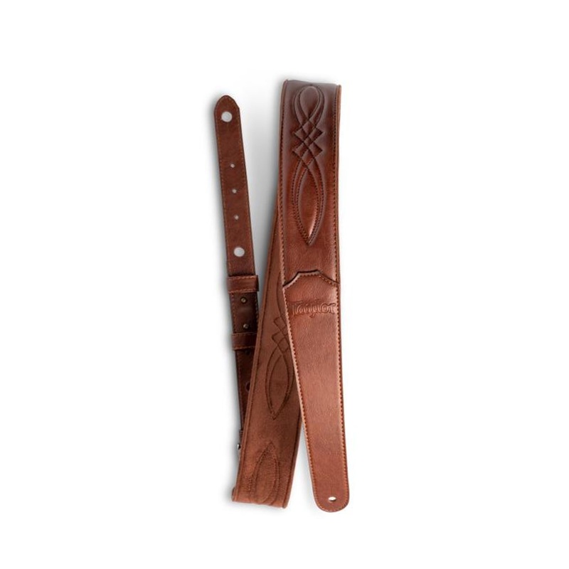 Taylor 2" Vegan Leather Guitar Strap Medium Brown