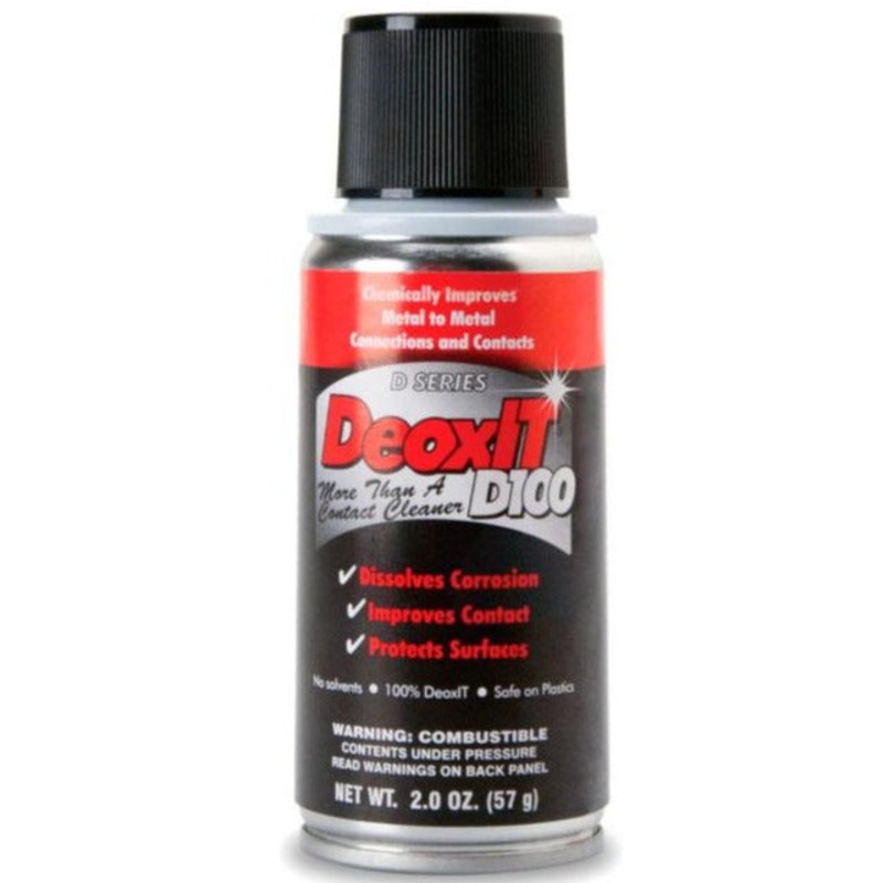 Hosa D100S-2 DeoxIT Deoxidizing Cleaner, 100% Spray, 2oz