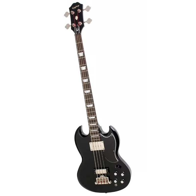 Epiphone EB-3 Bass - Ebony Bass Guitar - EBB3EBCH