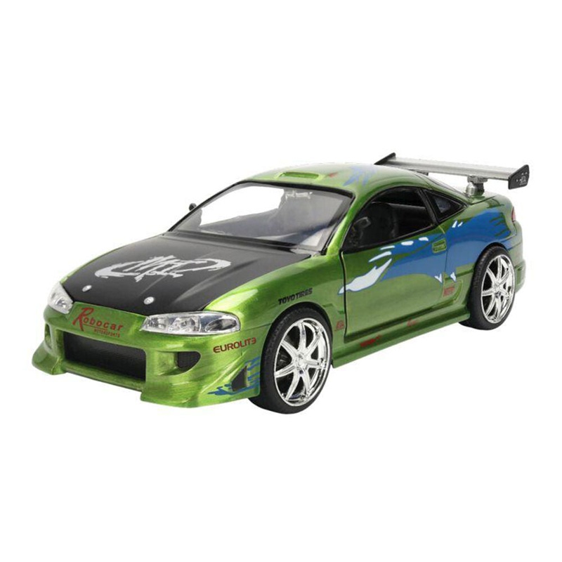 Jada 1:24 Fast & Furious 1995 Brians Mitsubishi Eclipse Anniversary Diecast Car