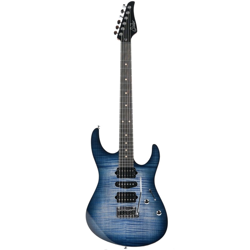 Suhr Modern Custom Faded Trans Whale Blue Burst
