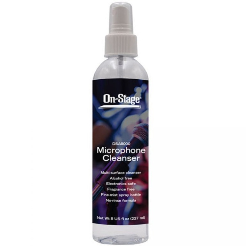 On-Stage DSA8000 Microphone Cleanser, Spray Type Bottle, 8oz