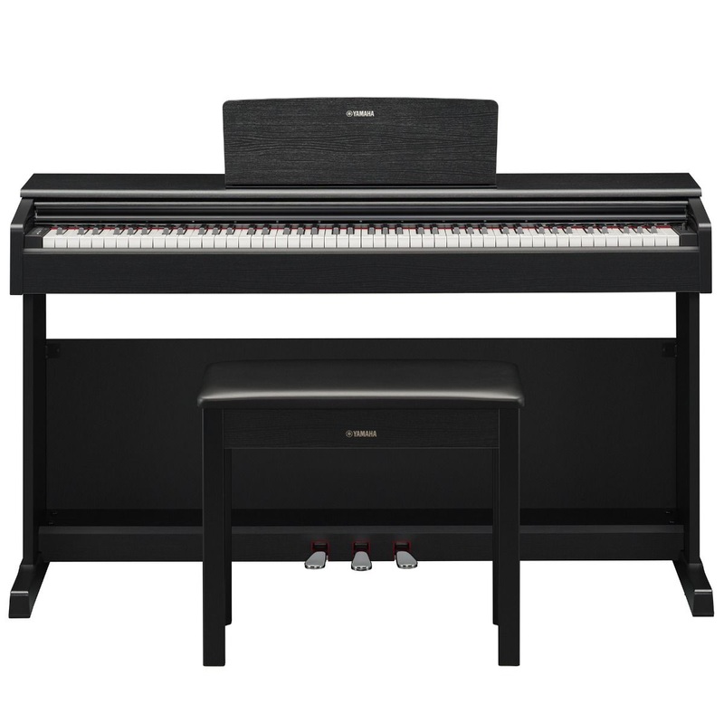 Yamaha YDP145B 88-key Arius Digital Piano w/ Bench, GHS Action, Black Walnut