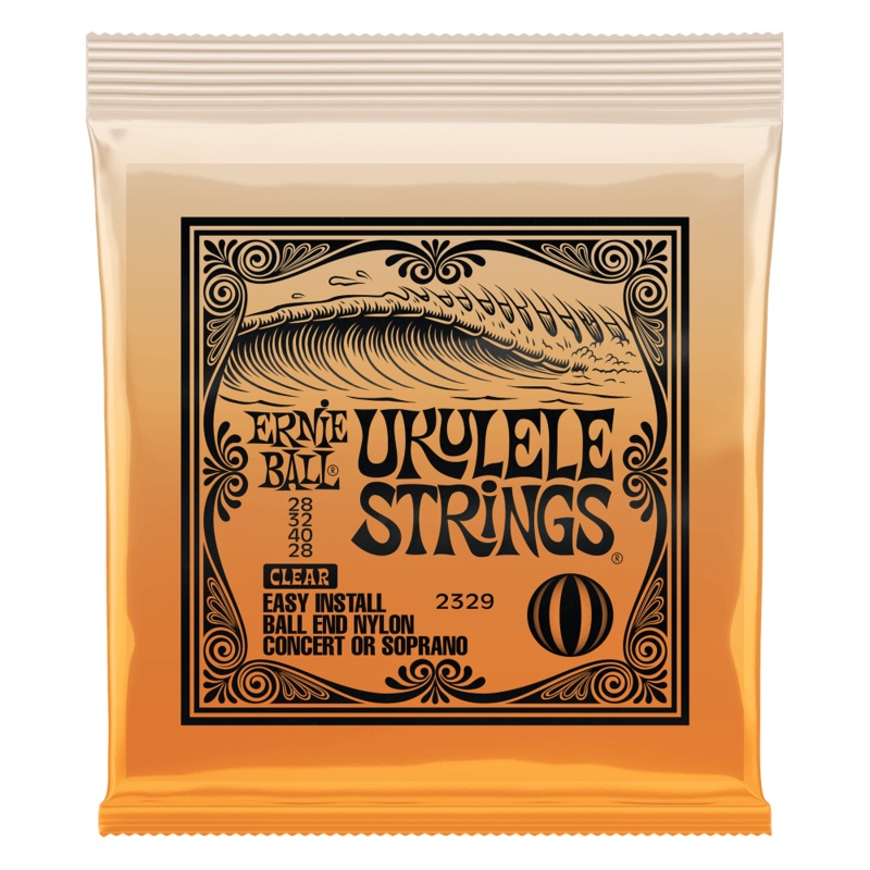 ERNIE BALL 2329 UKULELE BALL END NYLON STRINGS CLEAR
