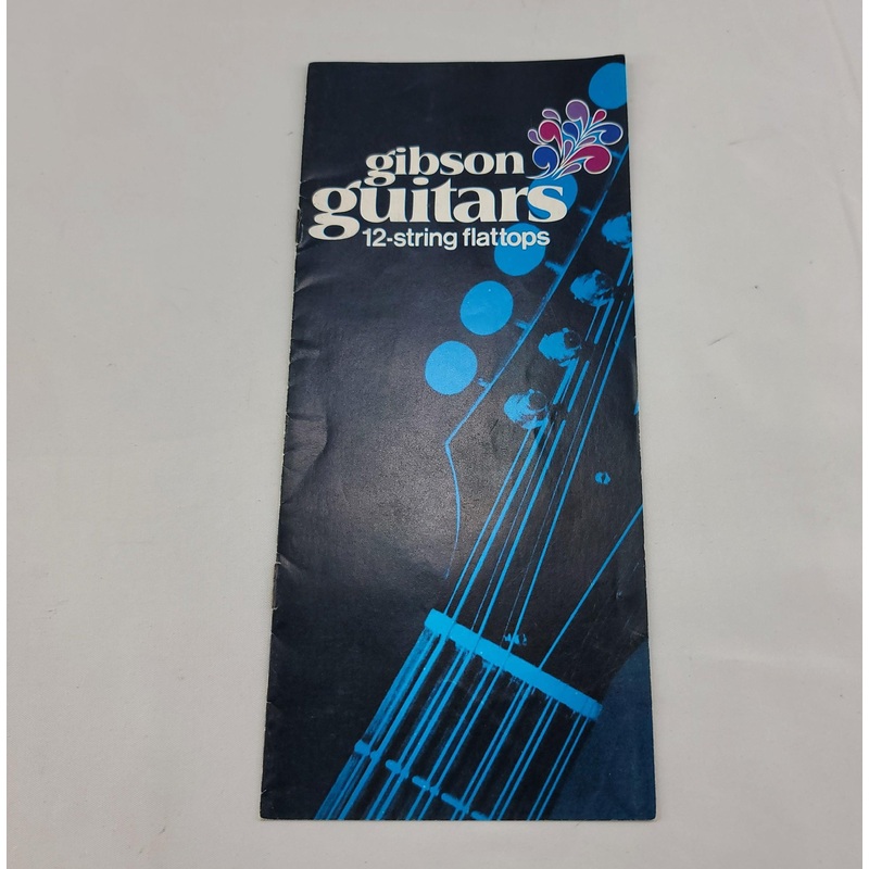 1970 Gibson FlatTop Acoustic 12-String Guitar Catalog Brochure - Case Candy