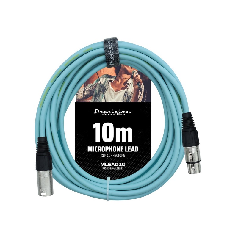 Precision Audio 10m XLR To XLR Microphone Cable